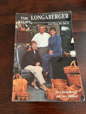 Longaberger Book Cover with Brown Basket Accents
